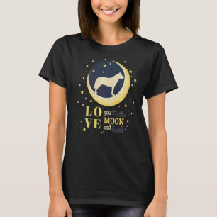 Love Australian Heeler Cattle Dog To The Moon T-Shirt