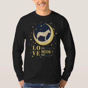 Love Australian Heeler Cattle Dog To The Moon T-Shirt