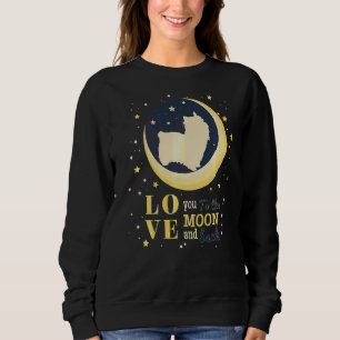 Love Australian Silky Terrier Dog To The Moon Sweatshirt