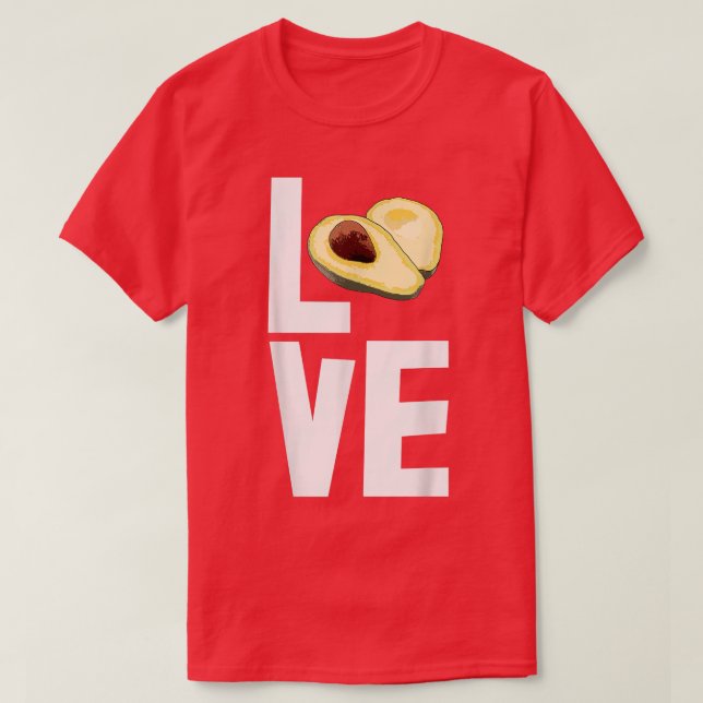 Love Avocado Funny Avocado Fruit Women700  T-Shirt (Design Front)