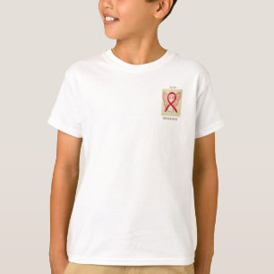 Love Awareness Red Ribbon Angel Tee