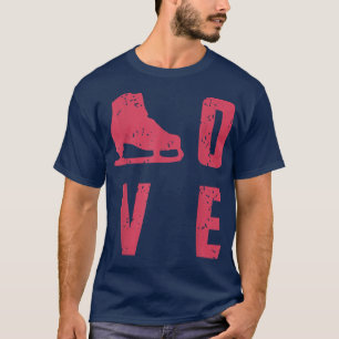 LOVE Awesome Ice Skating Present Gift T-Shirt