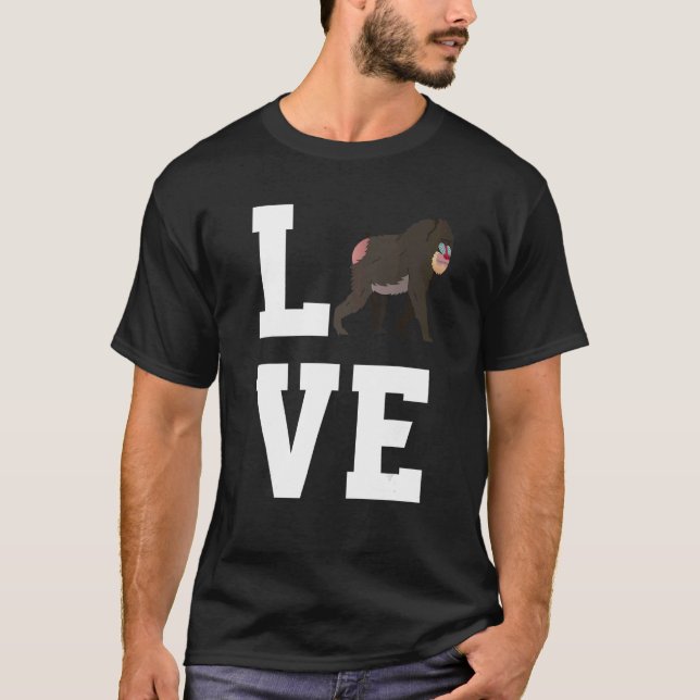 Love Baboon Apparel Monkey  Ape T-Shirt (Front)
