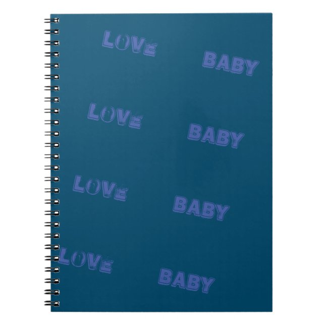 LOVE_BABY_MODERN_OCEAN BLUE_SO_CUTE_NOTE BOOK (Front)