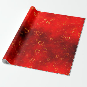 Love background on  wrapping paper