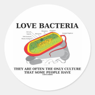 Love Bacteria Often Only Culture Some People Have Classic Round Sticker