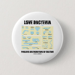 Love Bacteria Prolific Distributors Of Culture 6 Cm Round Badge