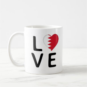 Love - Bahrain Flag Coffee Mug