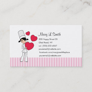 Love Baking Personal Calling Card - Customised