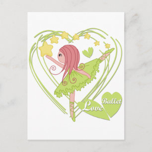 Love Ballet Tshirts and Gifts Postcard