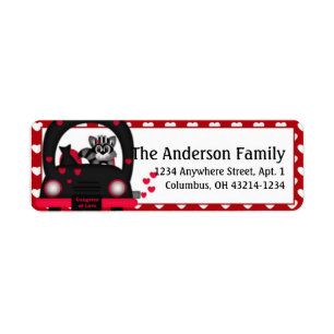 Love Bandit Valentine's Day Address Labels d1