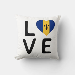 Love - Barbados Flag Cushion
