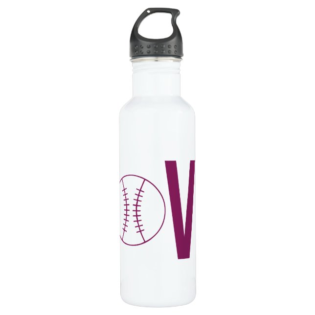 Love Baseball 710 Ml Water Bottle (Front)