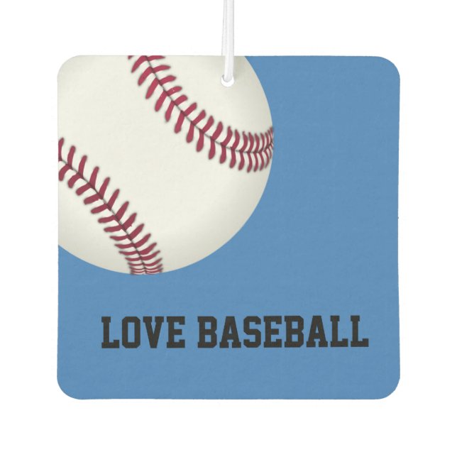 Love Baseball Air Freshener (Front)