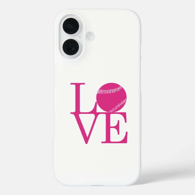 Love Baseball Case-Mate iPhone Case (Back)