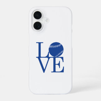 Love Baseball iPhone 16 Case