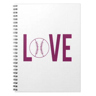 Love Baseball Photo Notebook