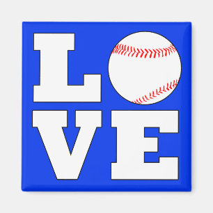LOVE Baseball Player or Coach Sports Team Magnet