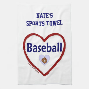Love Baseball - Sports Towel (Personalise)