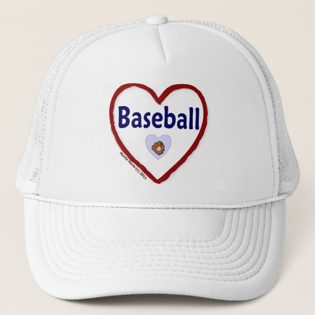 Love Baseball Trucker Hat (Front)