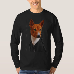 Love Basenji Dog Mum Dad Puppy Cute Pet Valentine T-Shirt