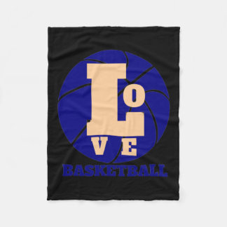 Love Basketball 3 Fleece Blanket