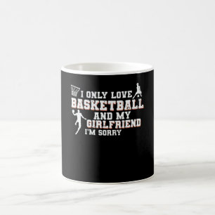 Love Basketball and My Girlfriend   Design Coffee Mug