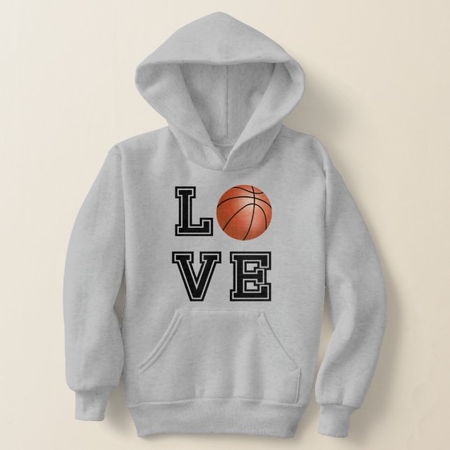 Love Basketball - Black Letters  (Laydown)