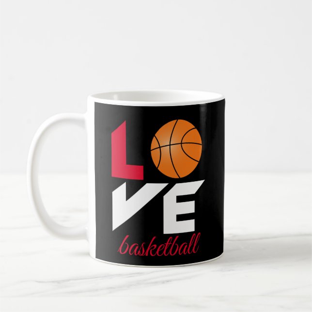 Love basketball coffee mug (Left)