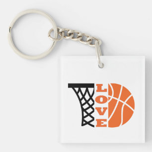 Love Basketball gift ideas for coach Key Ring