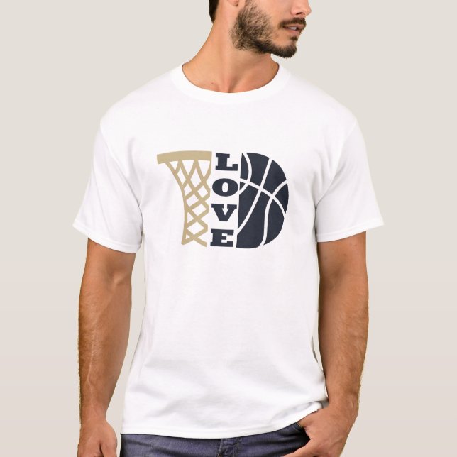 love basketball gift ideas for coach T-Shirt (Front)