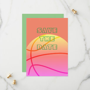 love basketball letter, basketball lover save the date
