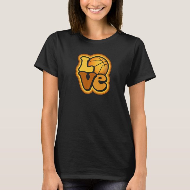 Love Basketball Mom for Women B Ball Fans Premium T-Shirt (Front)