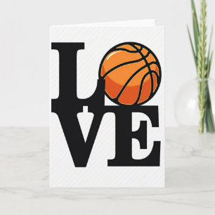 Love Basketball Sports Fan Card