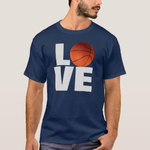 Love Basketball T-Shirt - Navy Blue Colour