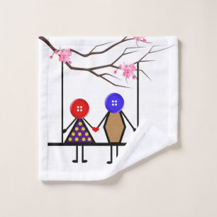 love bath towel set