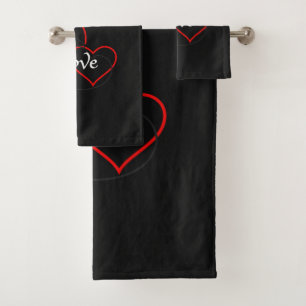 Love  bath towel set