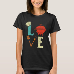 Love Bbq Lover Pitmaster Grilling Grill Barbecue T-Shirt