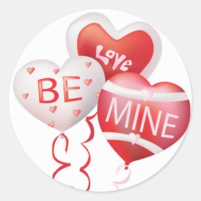 Love Be Mine - Valentine Sticker (Front)