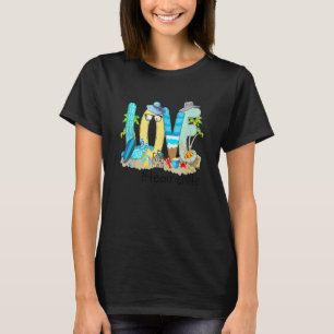 Love Beach Teacher Life Summer Vacation T-Shirt