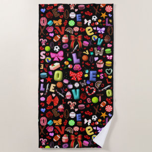 Love Beach Towel