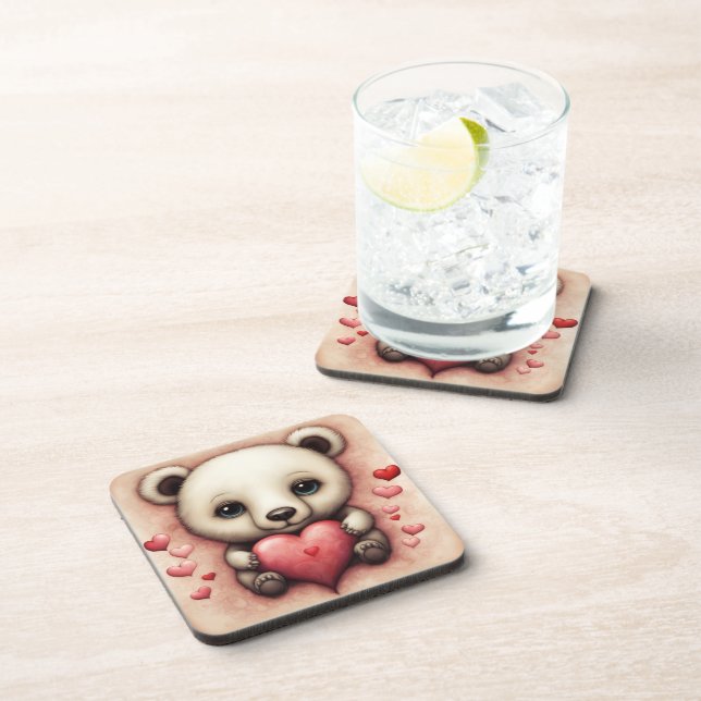 Love Bear 2 Coaster (Right Side)