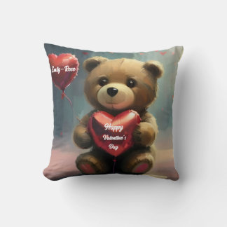 Love Bear: Personalized Valentine's Day Cushion