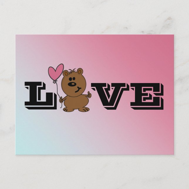 Love Bear Postcard (Front)
