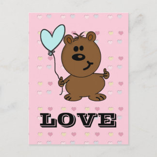 Love Bear spreading some Love Postcard