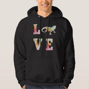 Love Bearded Dragon Reptile Lizard  Costume Hoodie