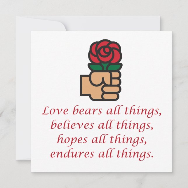 Love Bears All Things Holiday Card (Front)