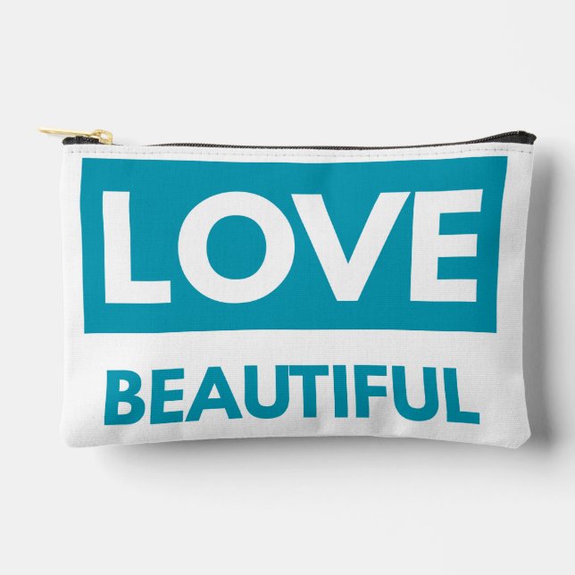 Love Beautiful Accessory Pouch (Front)