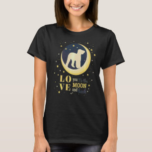 Love Bedlington Terrier To The Moon T-Shirt