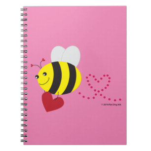 Love Bee Spiral Notebook
